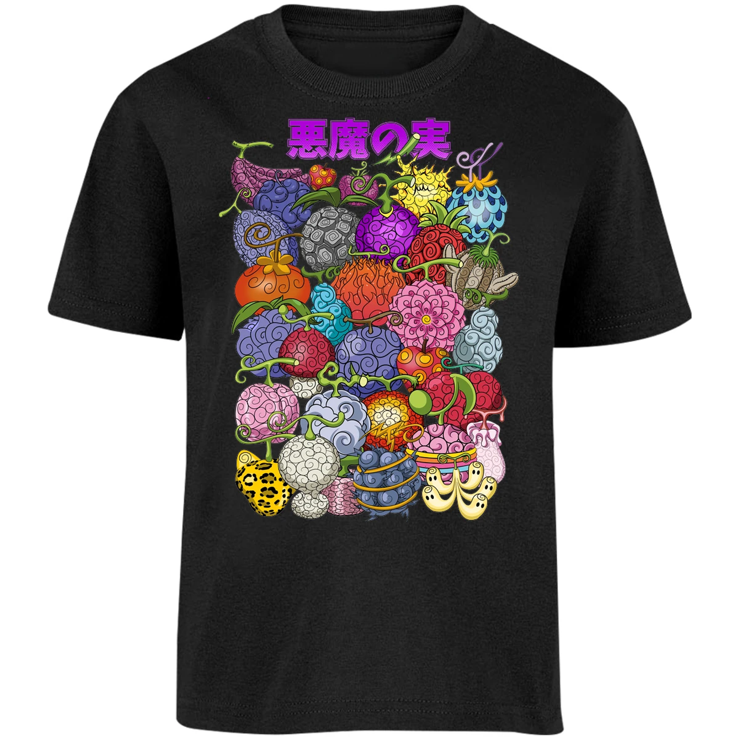 Playera One Piece Frutas Del Diablo para Niño 9