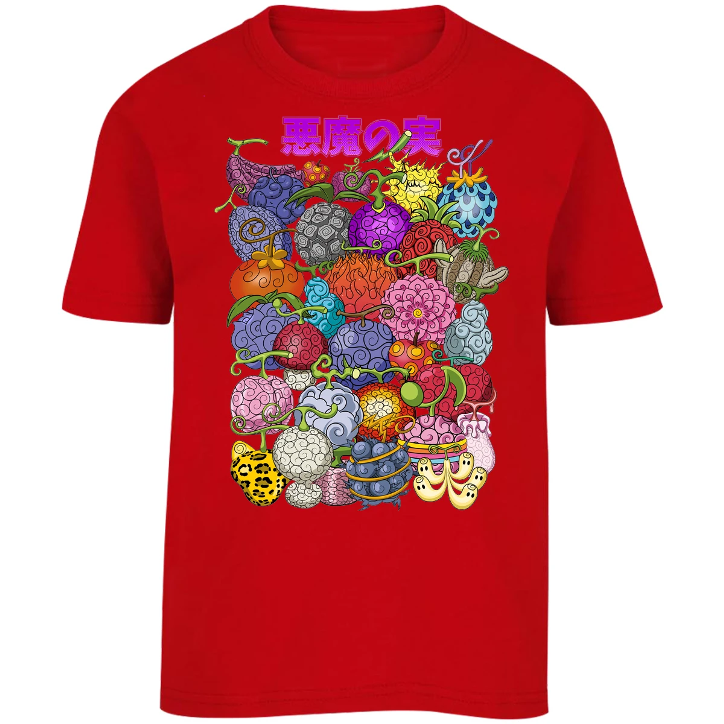 Playera One Piece Frutas Del Diablo para Niño 7