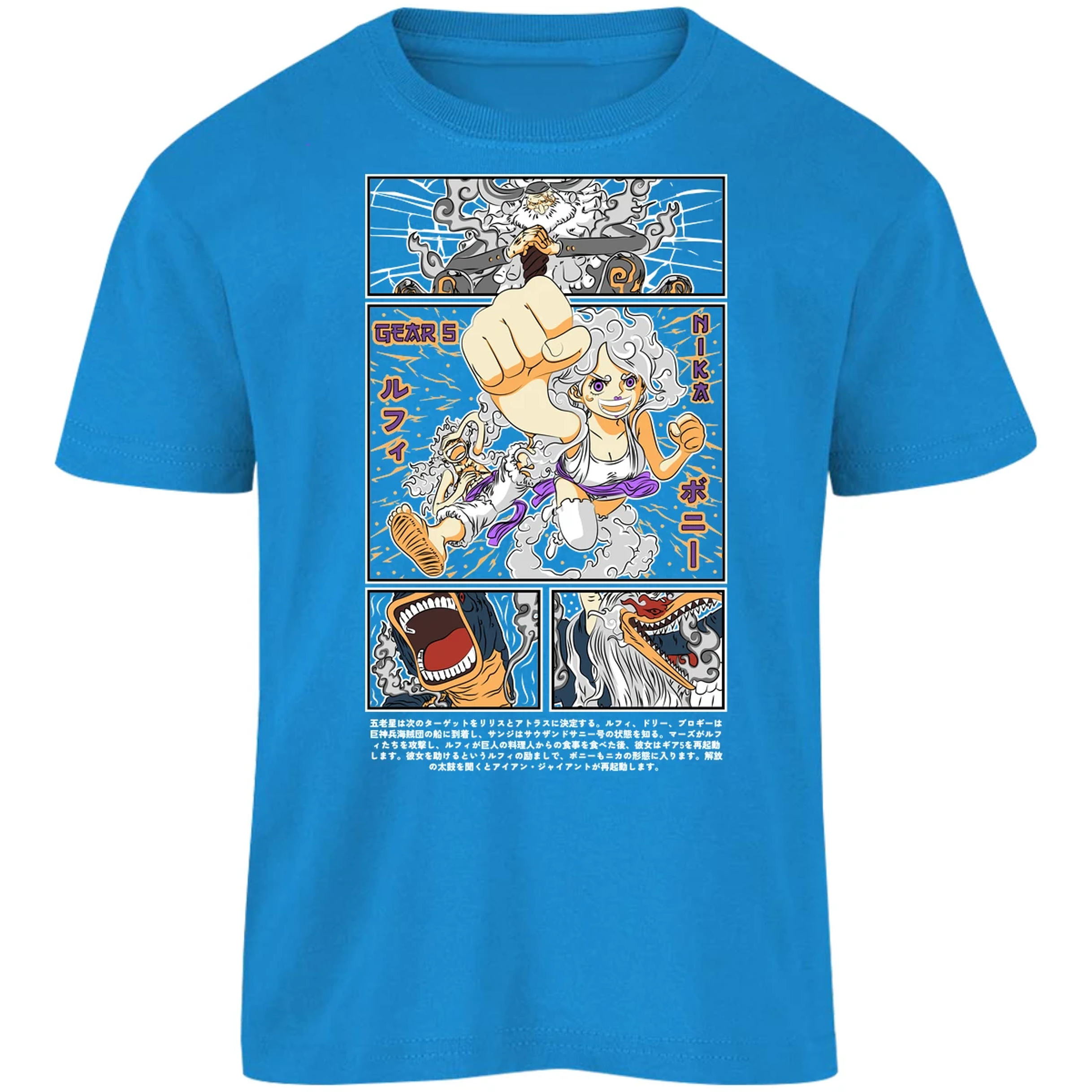 Playera One Piece Luffy Y Booney para Niño 4