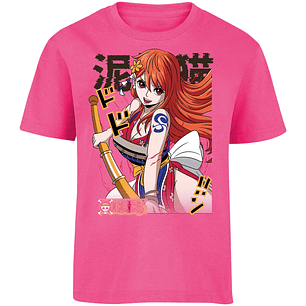 Playera One Piece Nami Anime para Niño