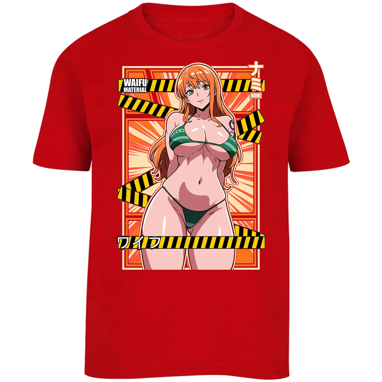 Playera One Piece Waifu Nami para Niño 6