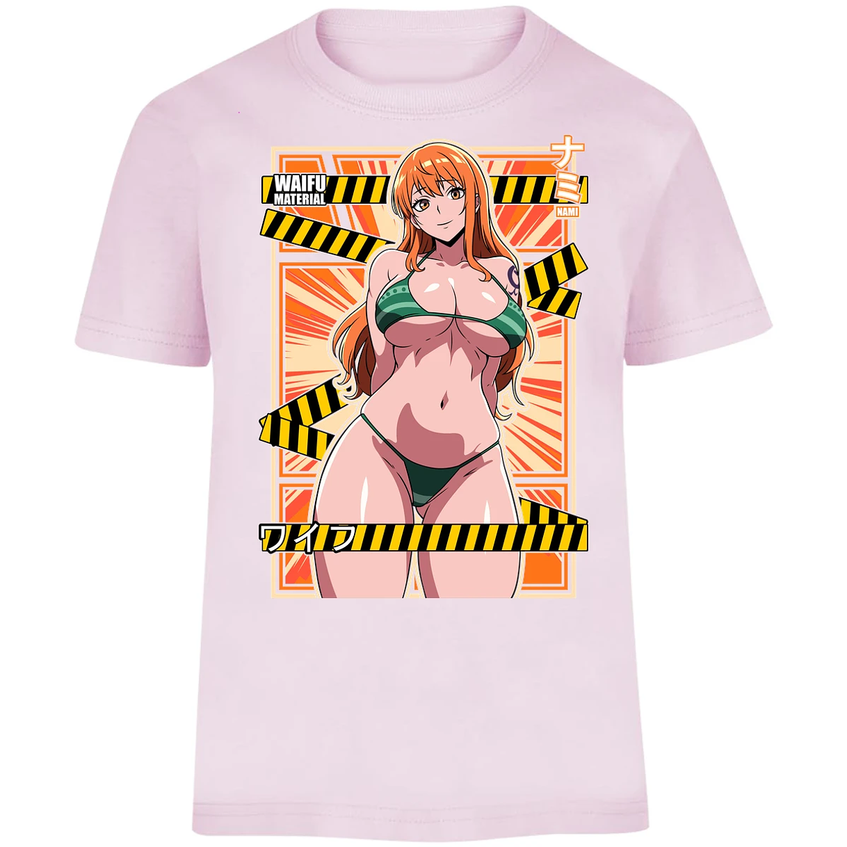 Playera One Piece Waifu Nami para Niño 14