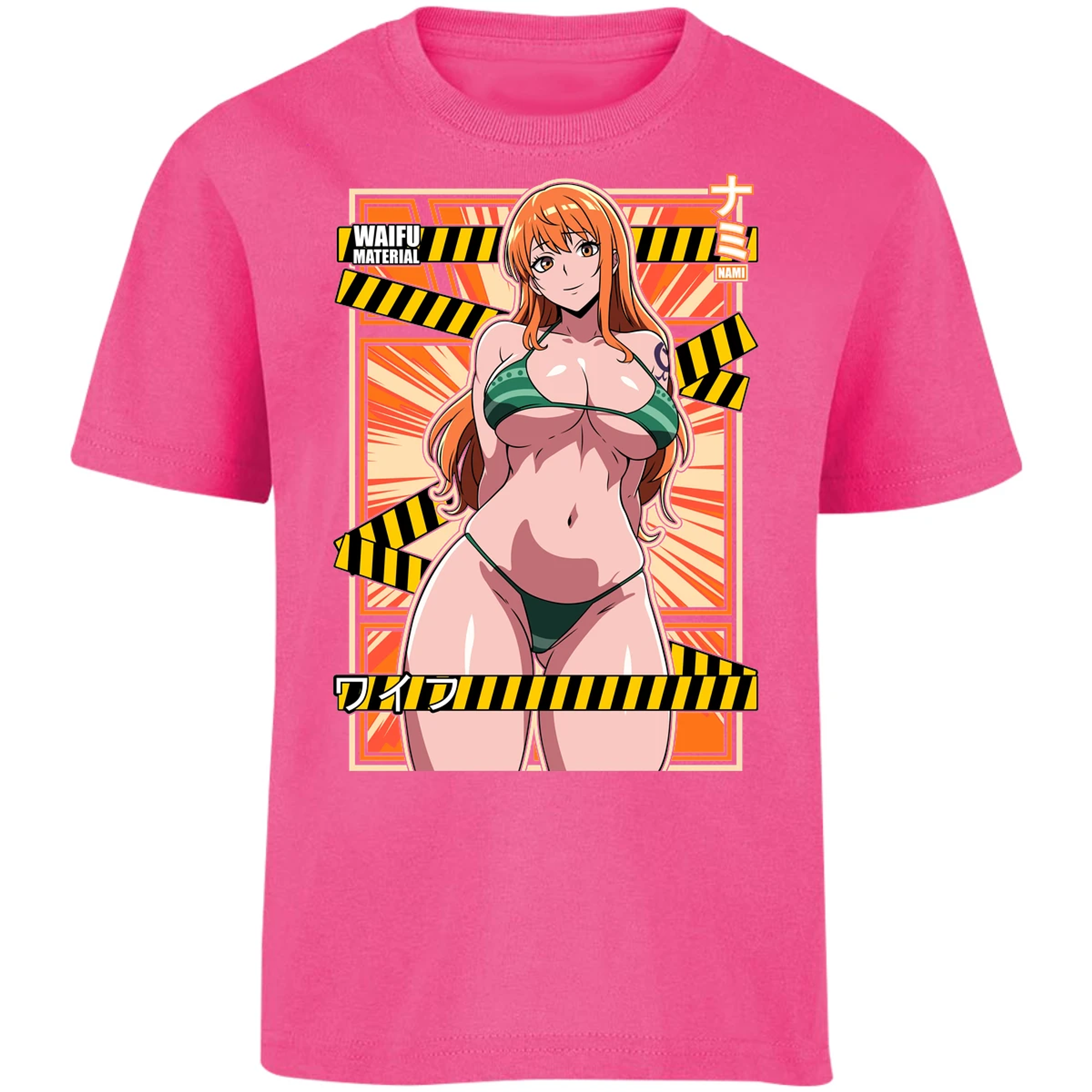 Playera One Piece Waifu Nami para Niño 16