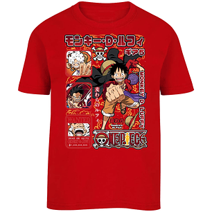 Playera One Piece Anime Luffy Op para Niño