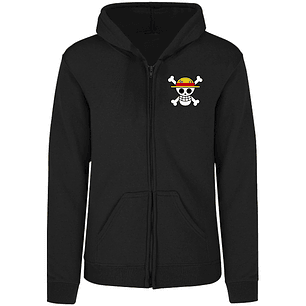 Sudadera capucha cierre Monkey D Luffy one piece adulto-unisex