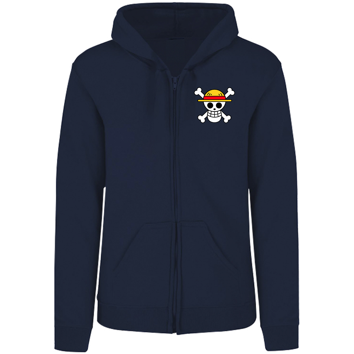 Sudadera capucha cierre Monkey D Luffy one piece adulto-unisex 2