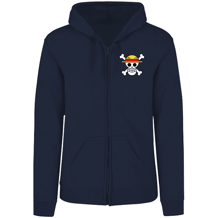 Sudadera capucha cierre Monkey D Luffy one piece adulto-unisex 2