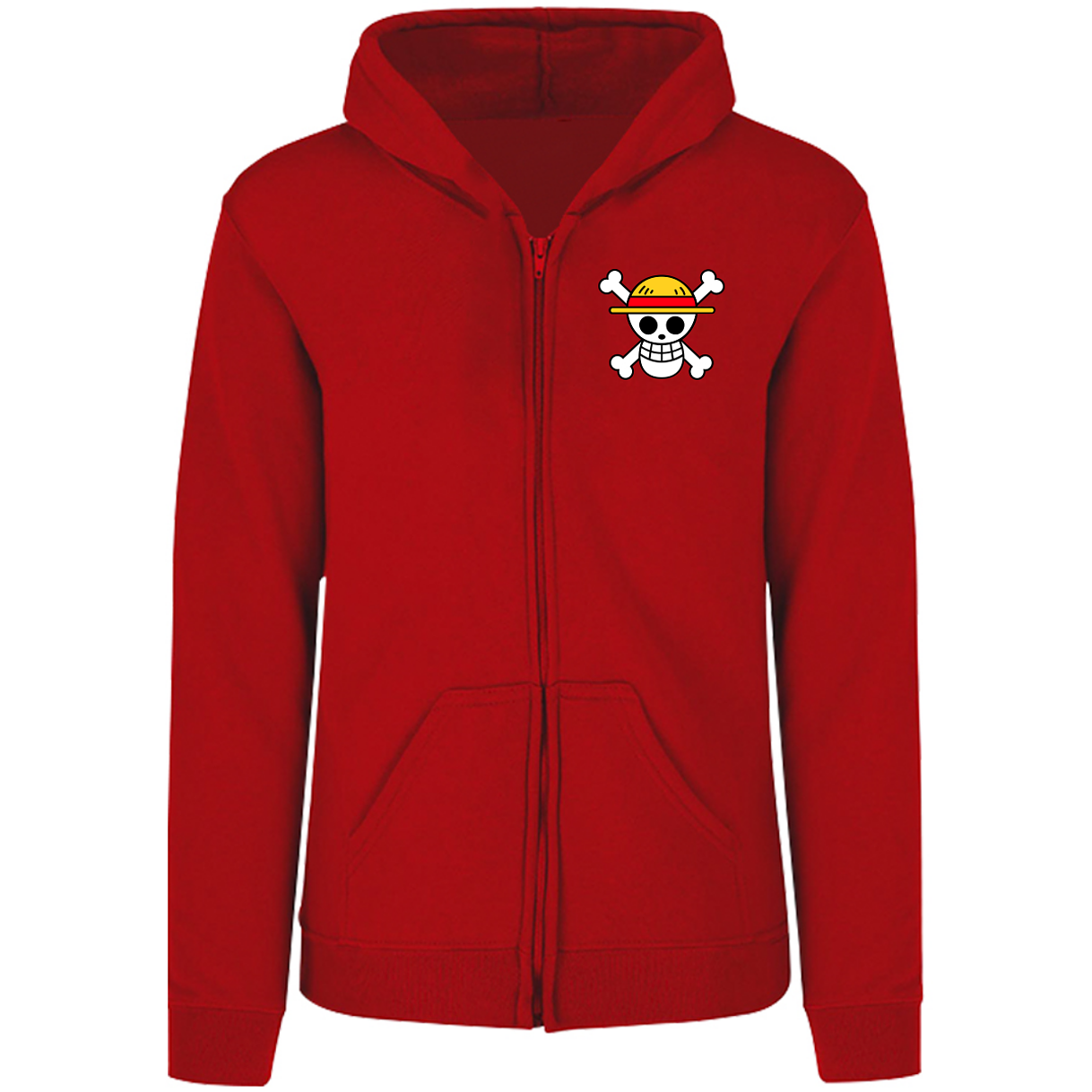 Sudadera capucha cierre Monkey D Luffy one piece adulto-unisex 4