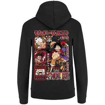Sudadera capucha cierre Monkey D Luffy one piece adulto-unisex 9