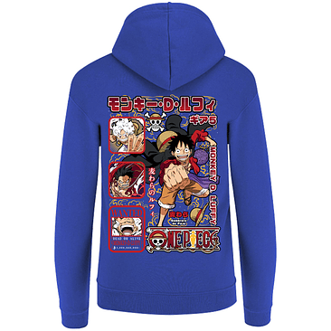 Sudadera capucha cierre Monkey D Luffy one piece adulto-unisex 10