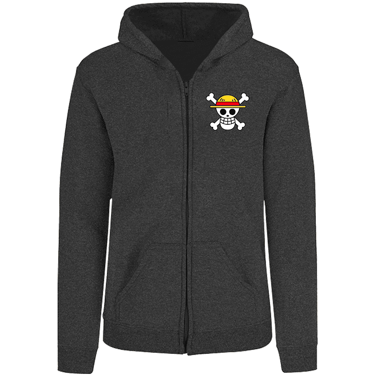 Sudadera capucha cierre Monkey D Luffy one piece adulto-unisex 12
