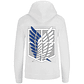 Sudadera Capucha Cangurera Attack On Titan Escudo Legion de reconocimiento Juvenil/Niño - Miniatura 2