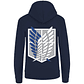 Sudadera Capucha Cangurera Attack On Titan Escudo Legion de reconocimiento Juvenil/Niño - Miniatura 5