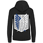 Sudadera Capucha Cangurera Attack On Titan Escudo Legion de reconocimiento Juvenil/Niño - Miniatura 11