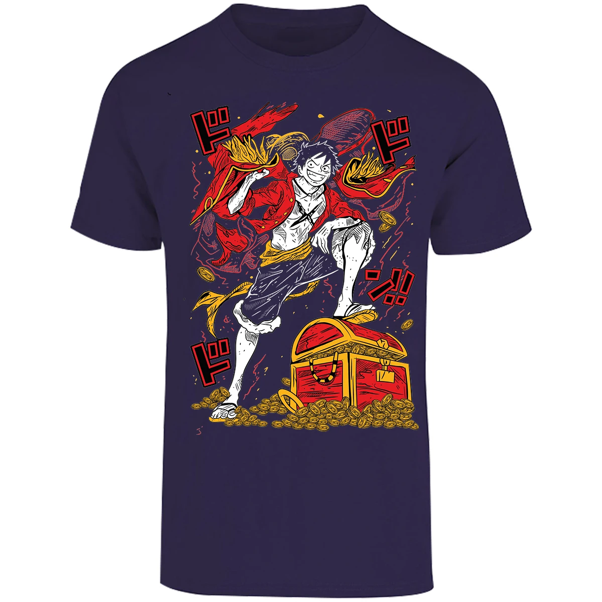 Playera One Piece Luffy Tesoro Anime para Adulto 7