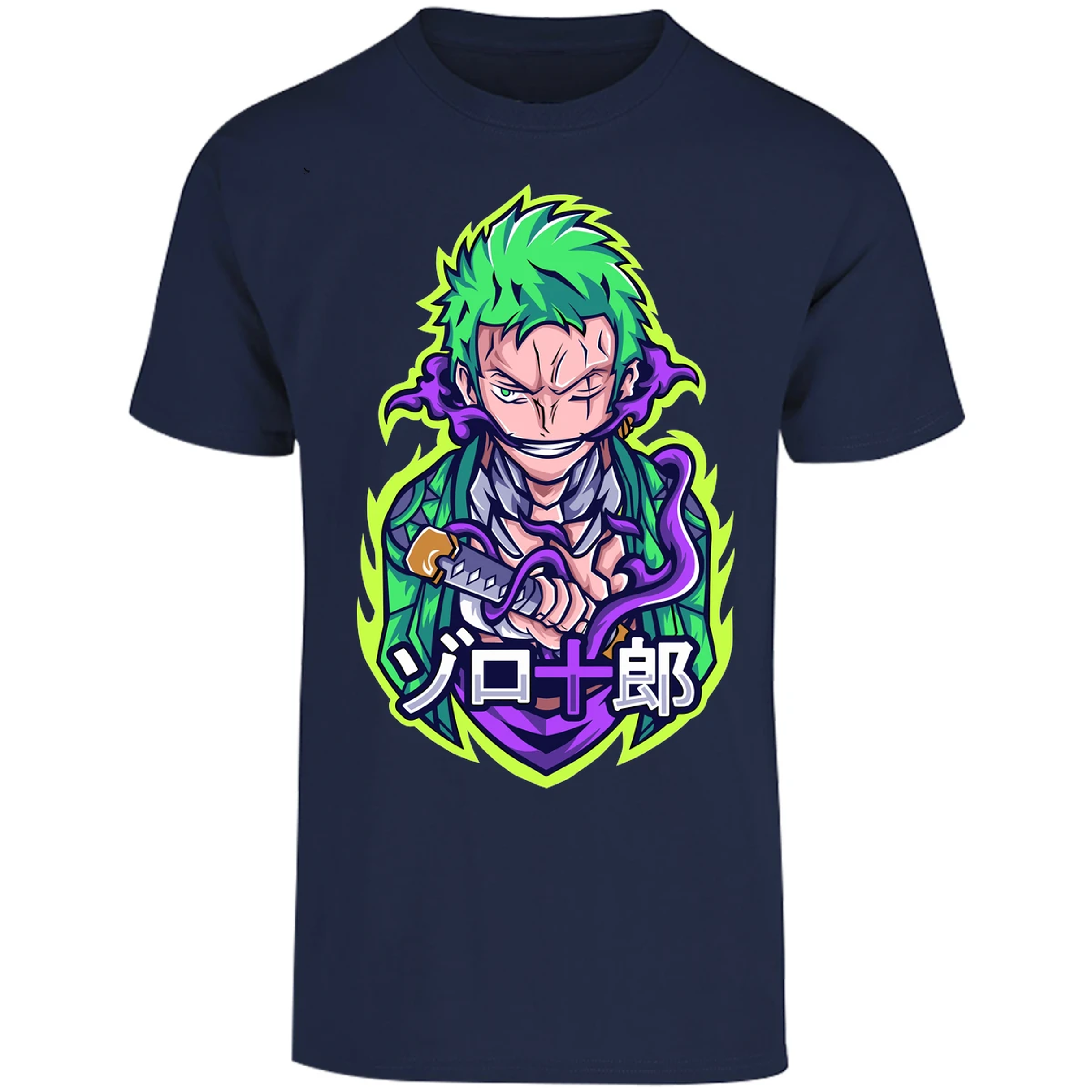 Playera One Piece Anime Zoro Roronoa para Adulto 15