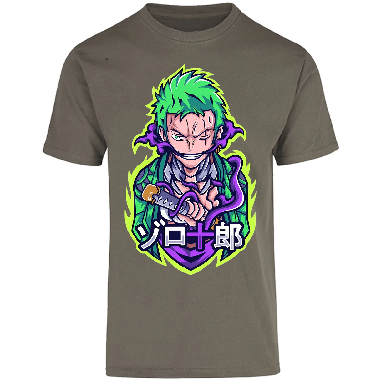 Playera One Piece Anime Zoro Roronoa para Adulto 19