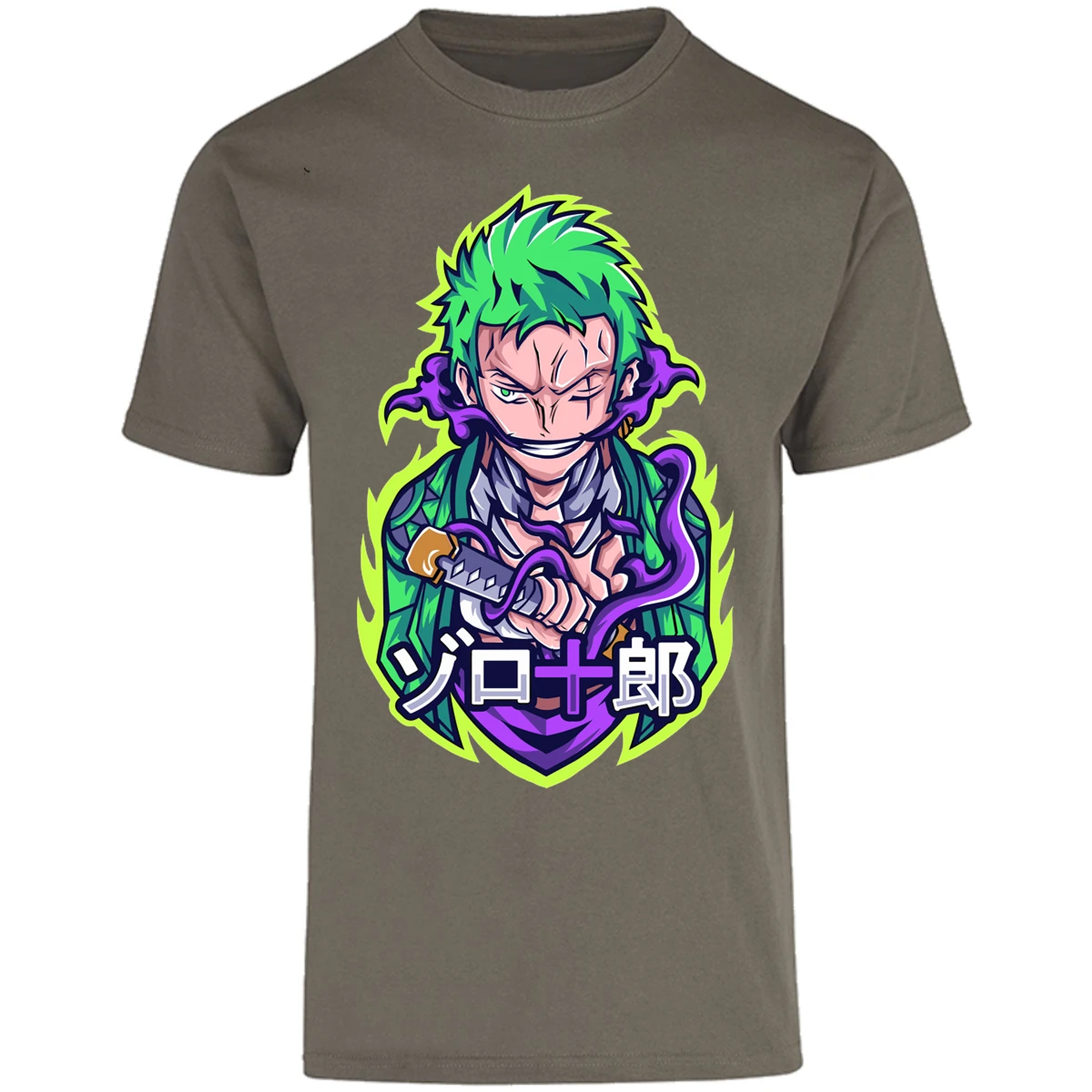 Playera One Piece Anime Zoro Roronoa para Adulto 19
