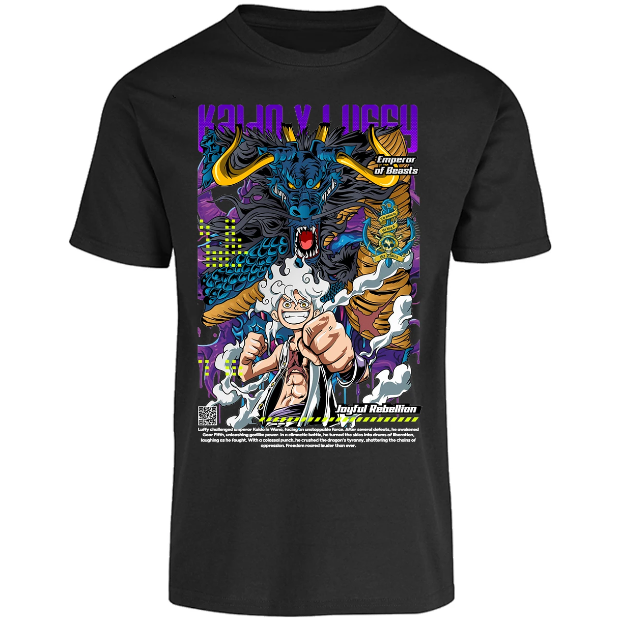 Playera One Piece Kaido Y Luffy para Adulto 30