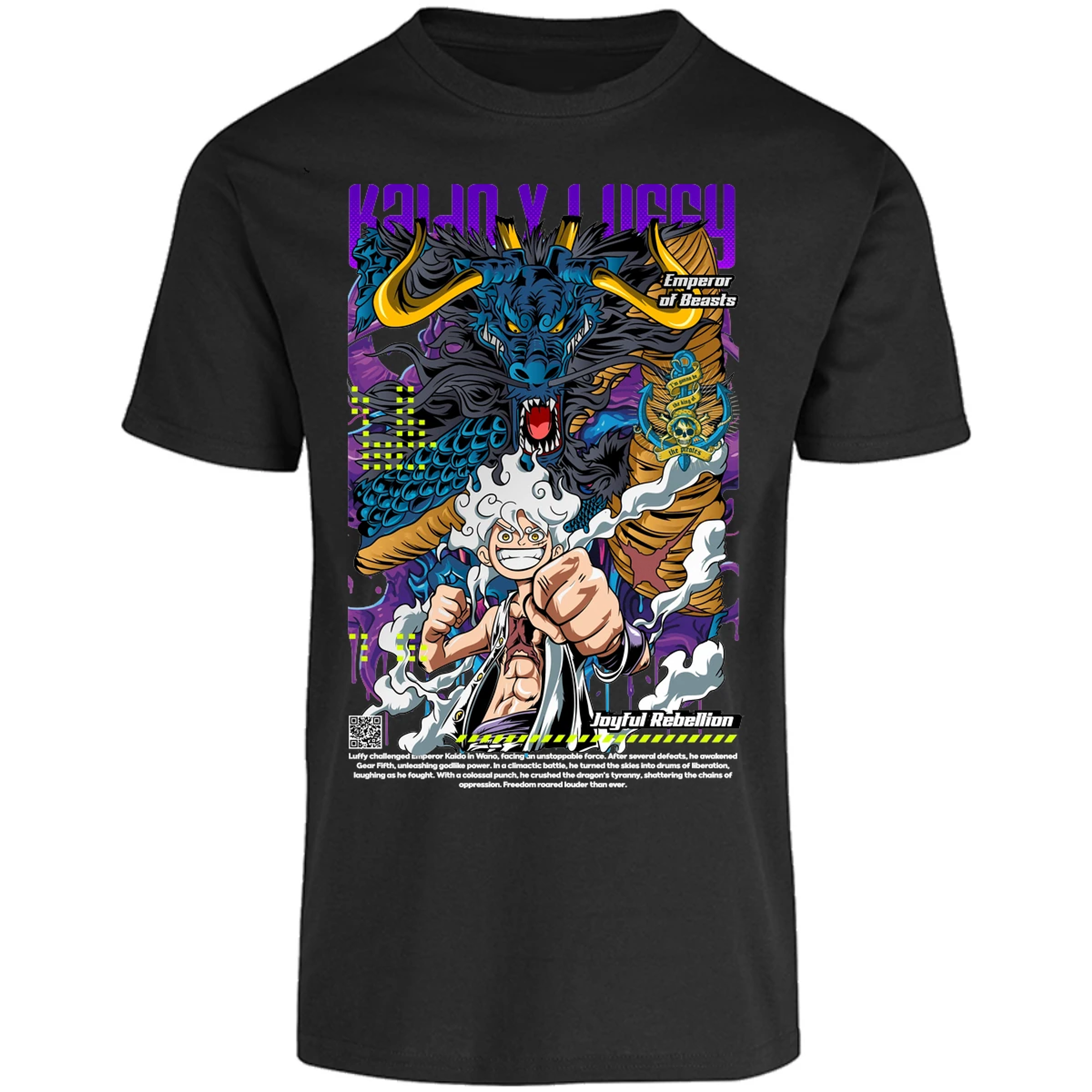 Playera One Piece Kaido Y Luffy para Adulto 30