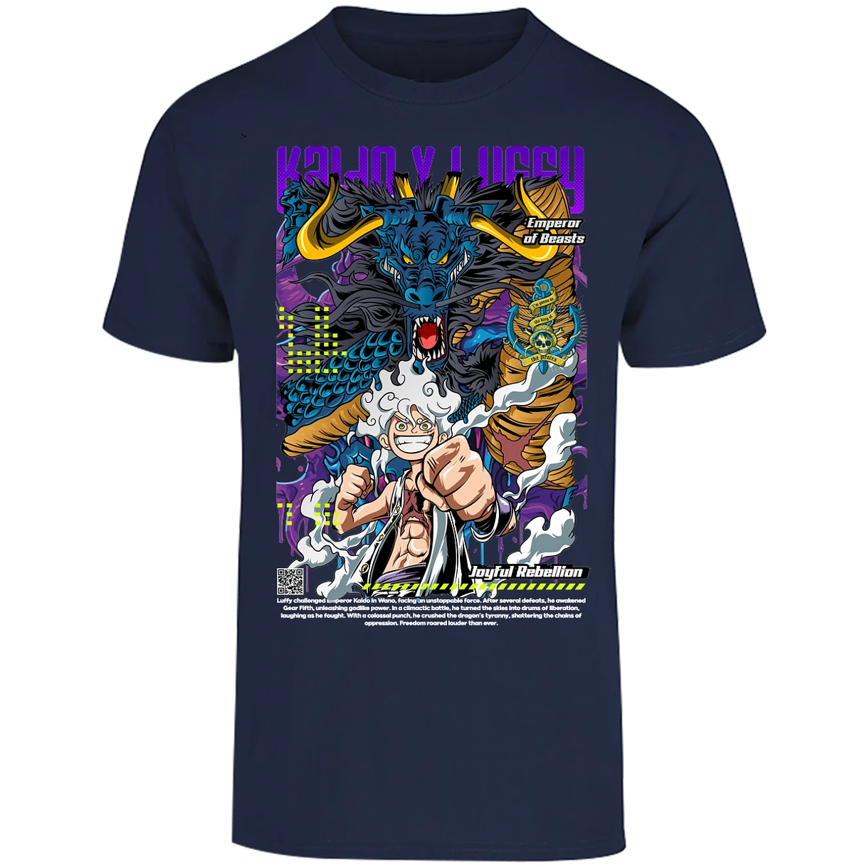 Playera One Piece Kaido Y Luffy para Adulto 1