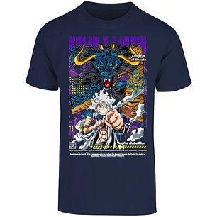 Playera One Piece Kaido Y Luffy para Adulto