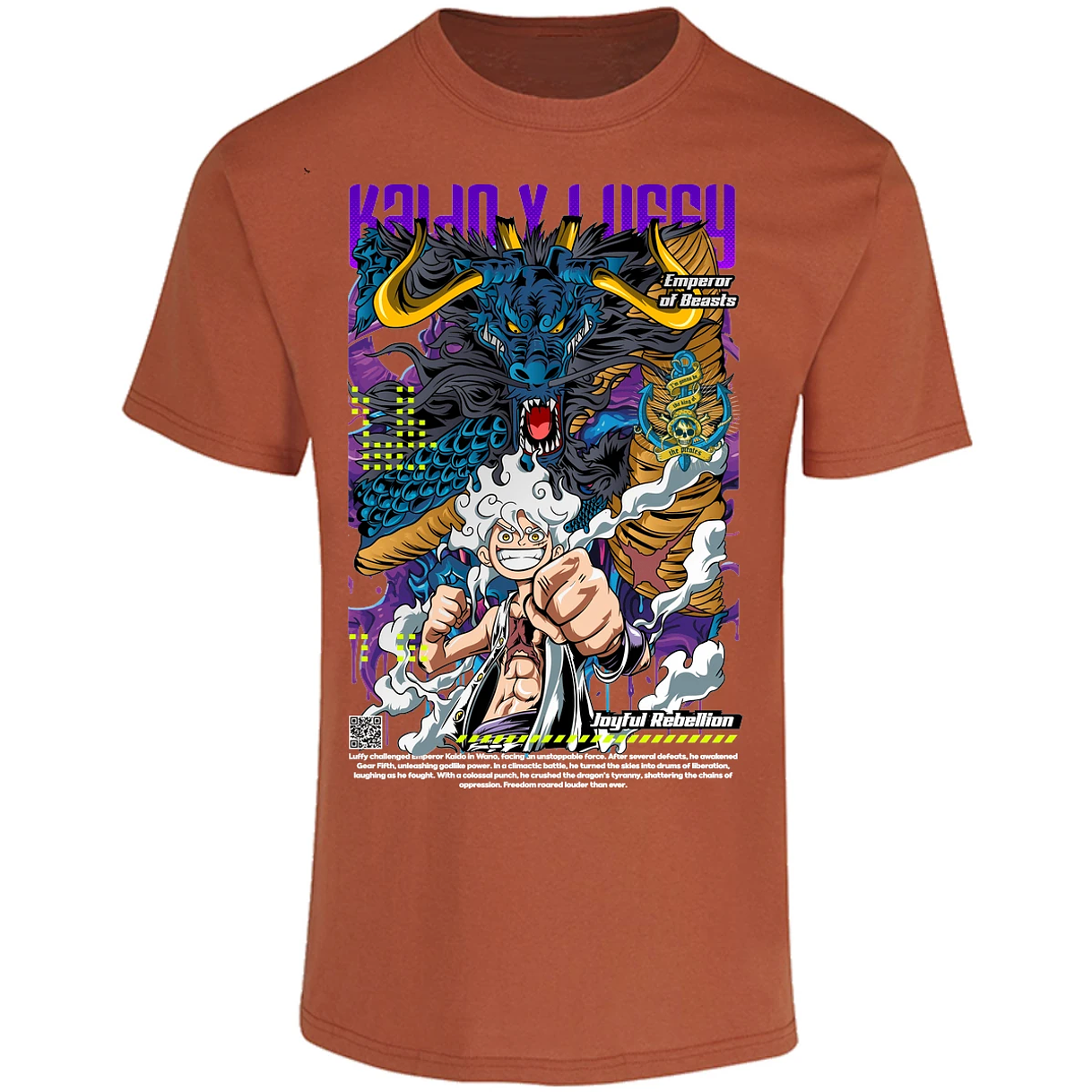 Playera One Piece Kaido Y Luffy para Adulto 29