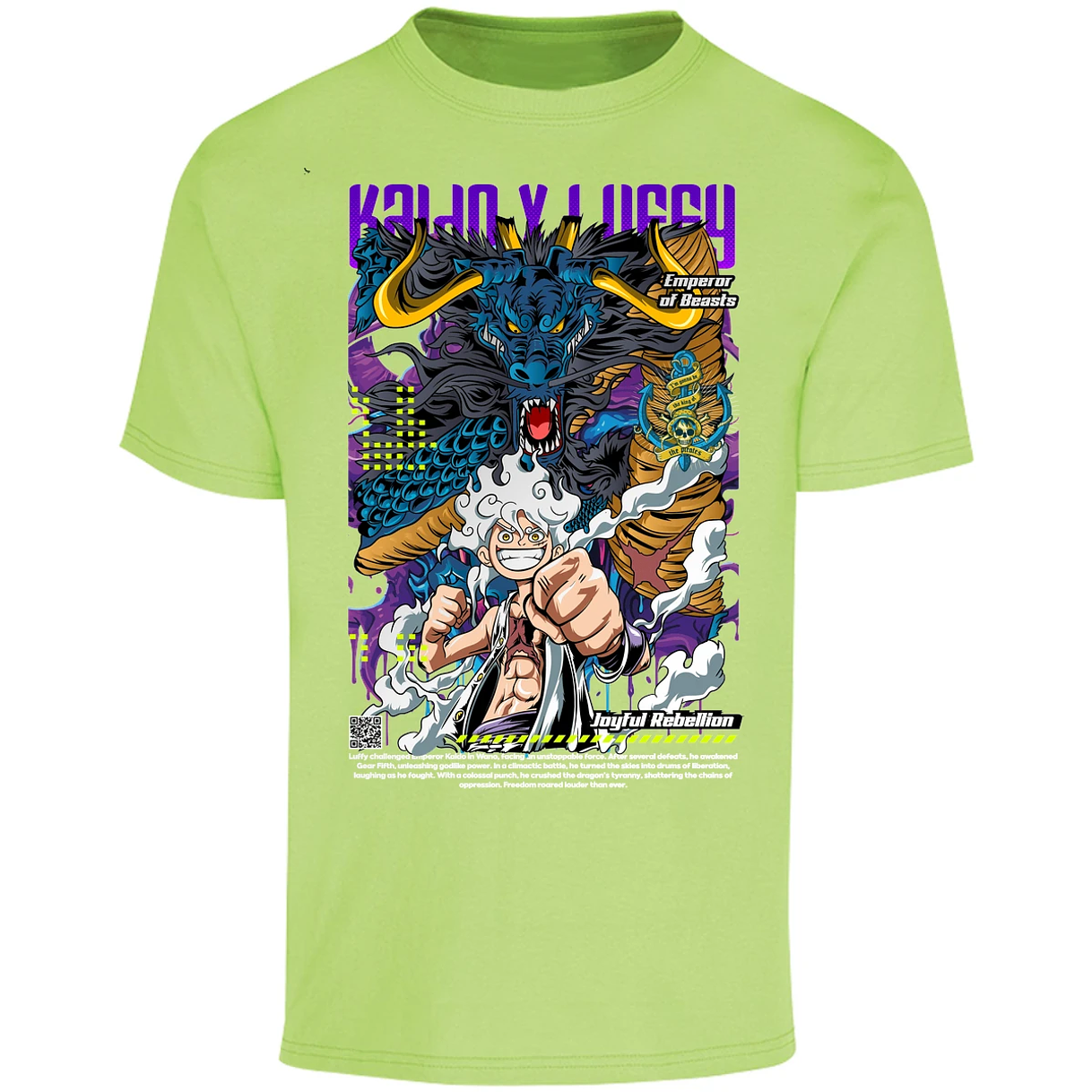 Playera One Piece Kaido Y Luffy para Adulto 21