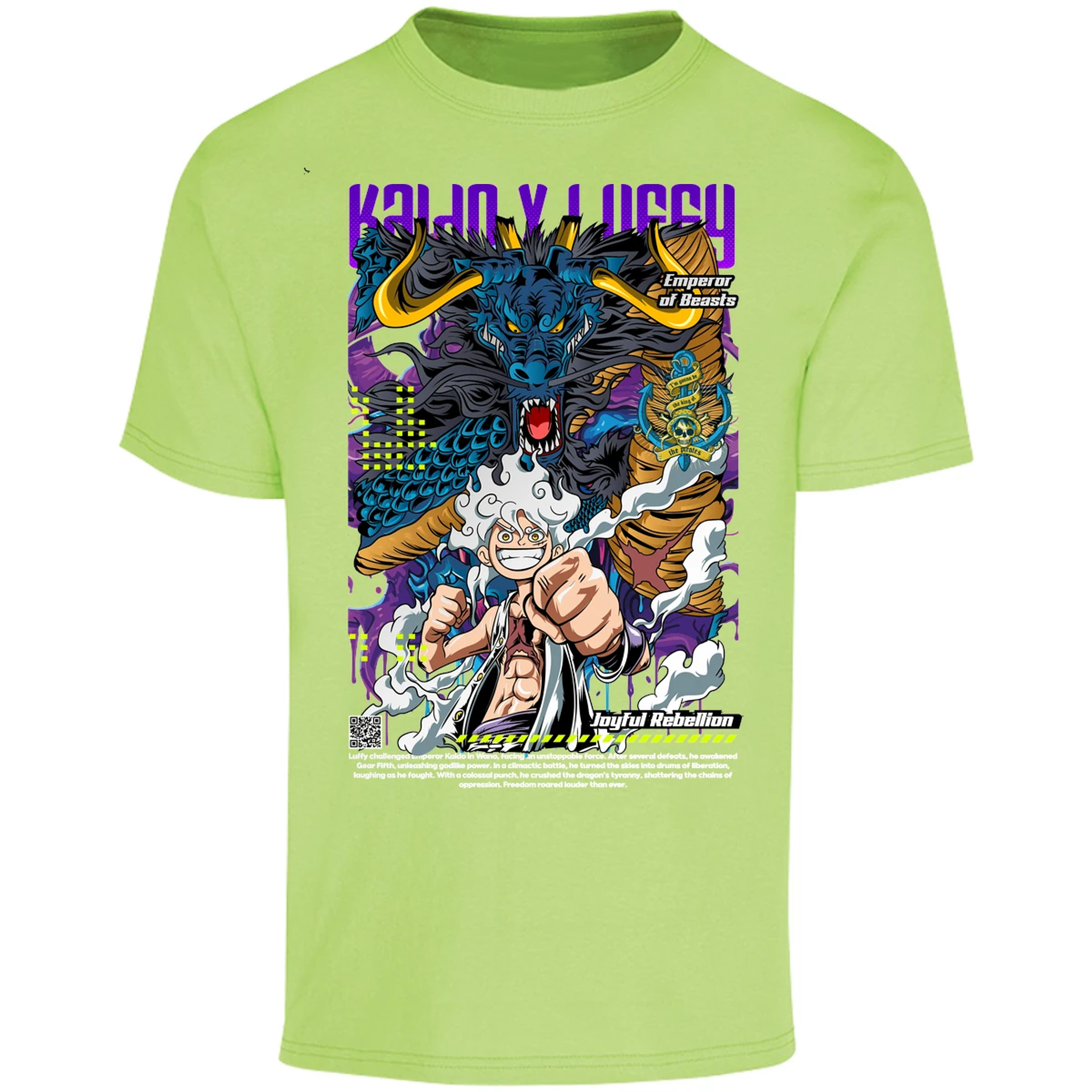 Playera One Piece Kaido Y Luffy para Adulto 21