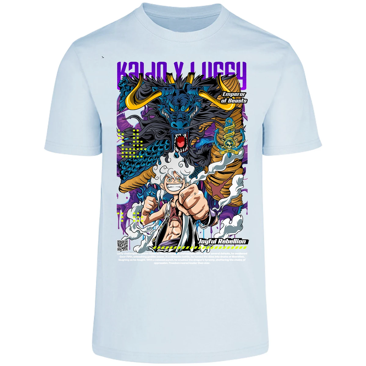 Playera One Piece Kaido Y Luffy para Adulto 32