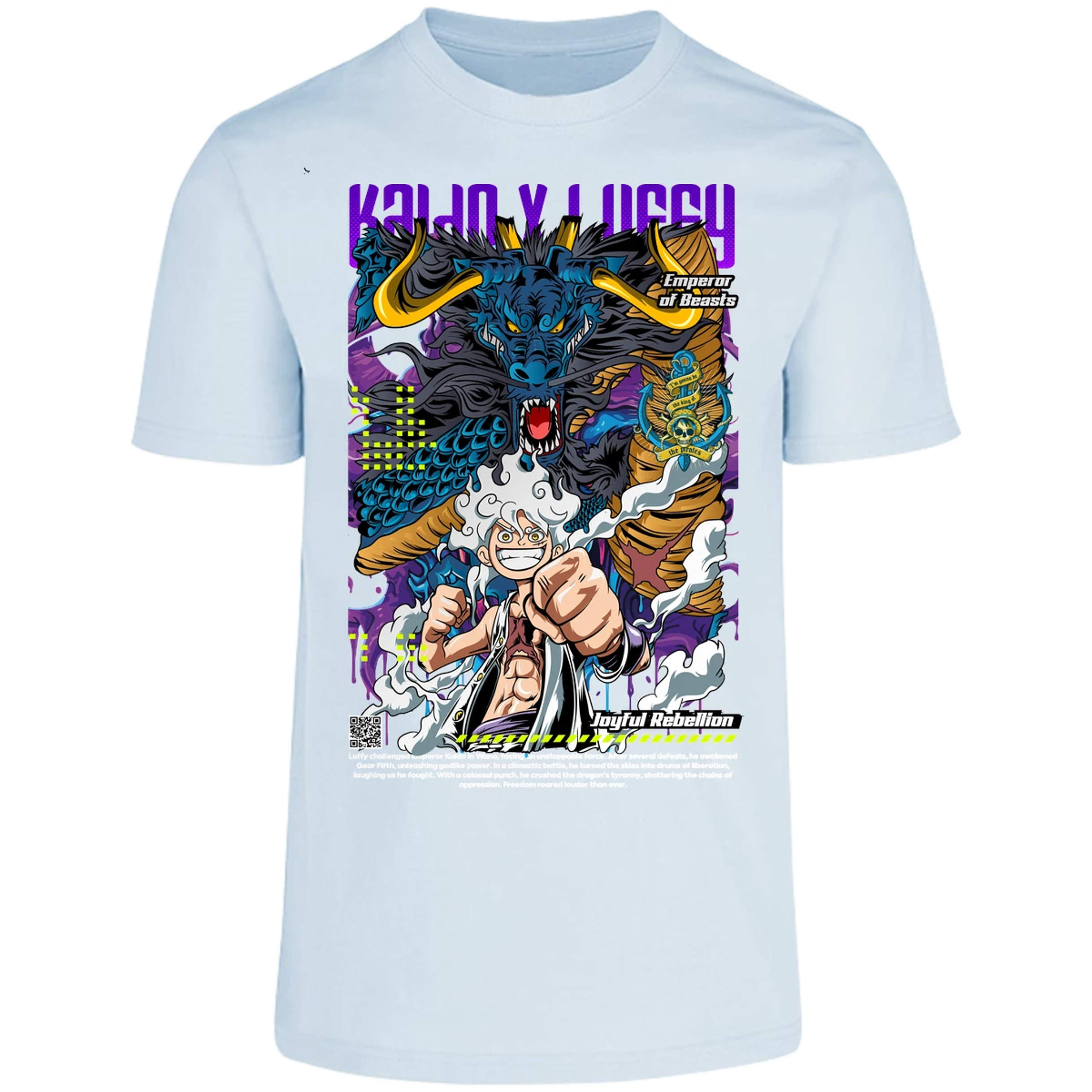 Playera One Piece Kaido Y Luffy para Adulto 32