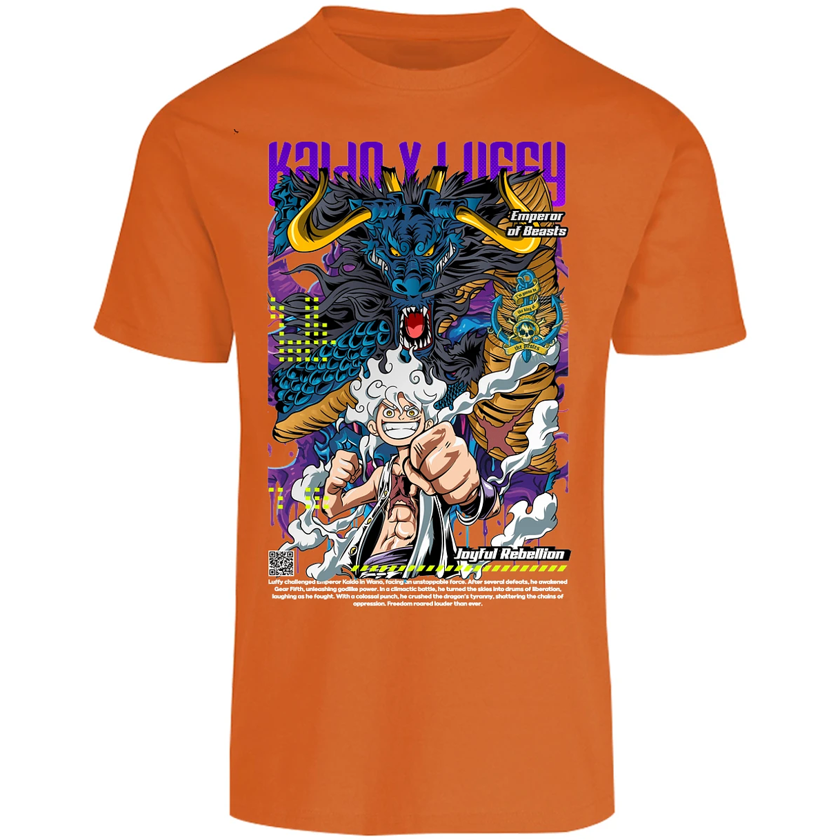 Playera One Piece Kaido Y Luffy para Adulto 16