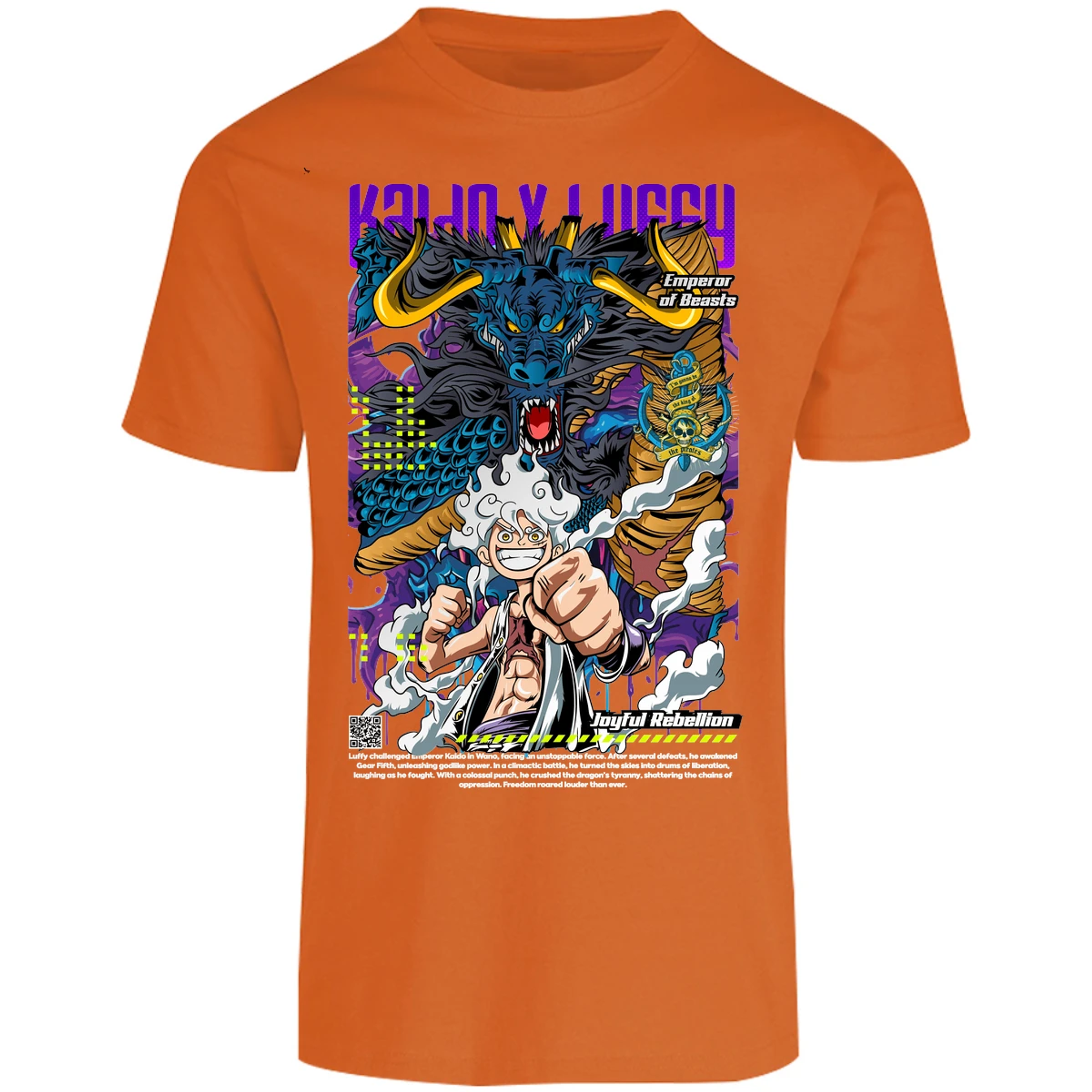 Playera One Piece Kaido Y Luffy para Adulto 16