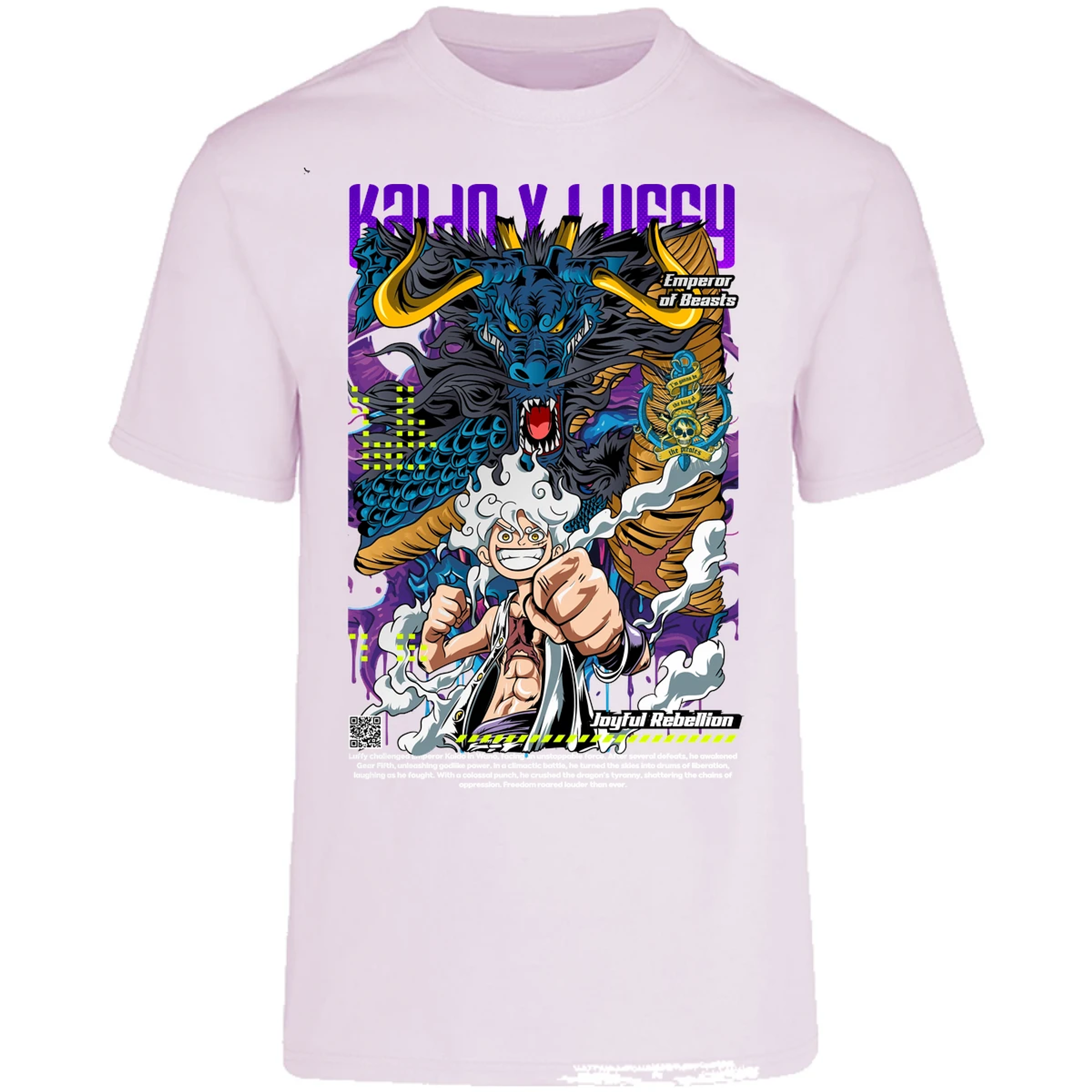 Playera One Piece Kaido Y Luffy para Adulto 20