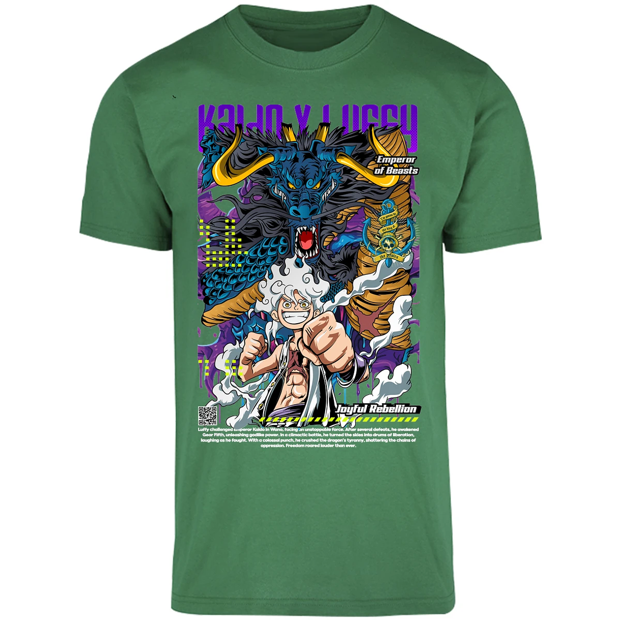 Playera One Piece Kaido Y Luffy para Adulto 22