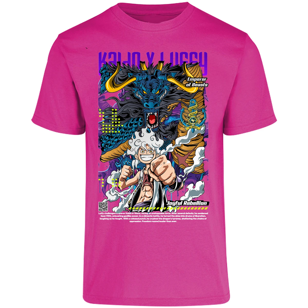 Playera One Piece Kaido Y Luffy para Adulto 31