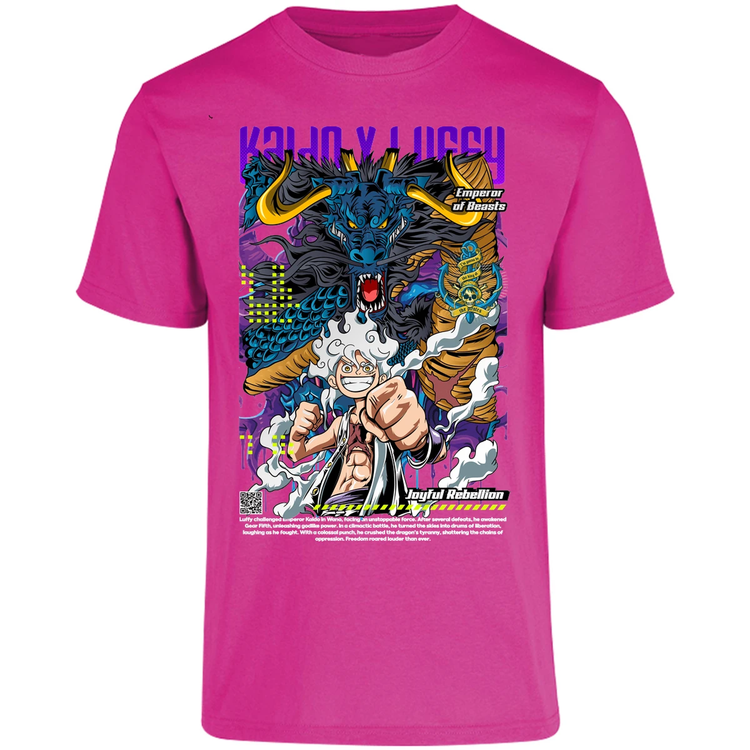 Playera One Piece Kaido Y Luffy para Adulto 31