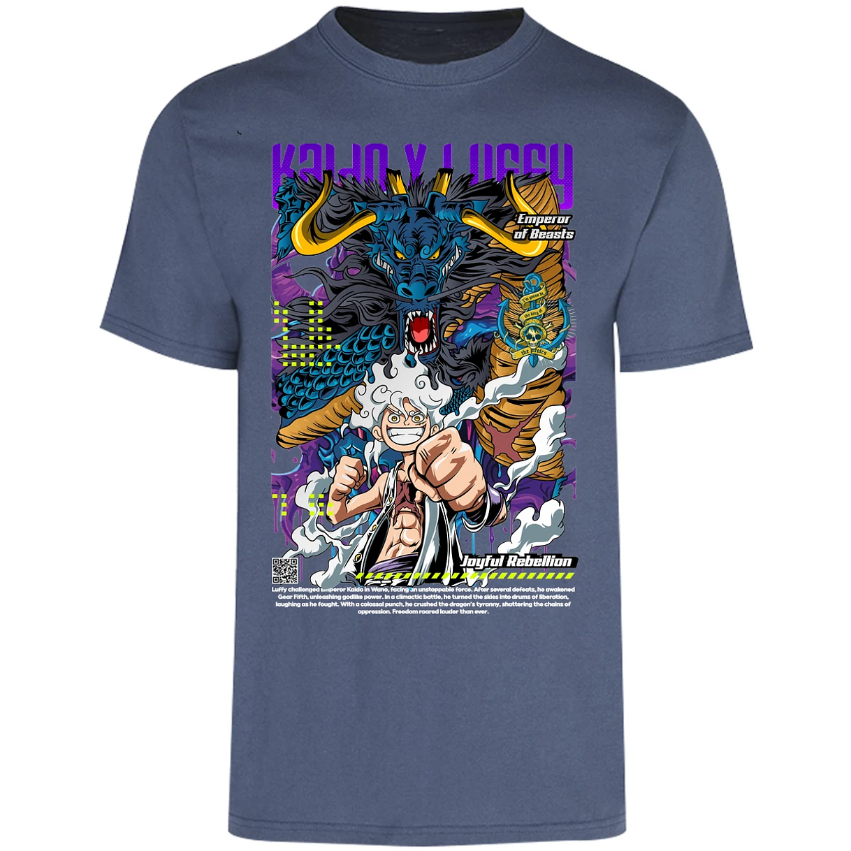 Playera One Piece Kaido Y Luffy para Adulto 23