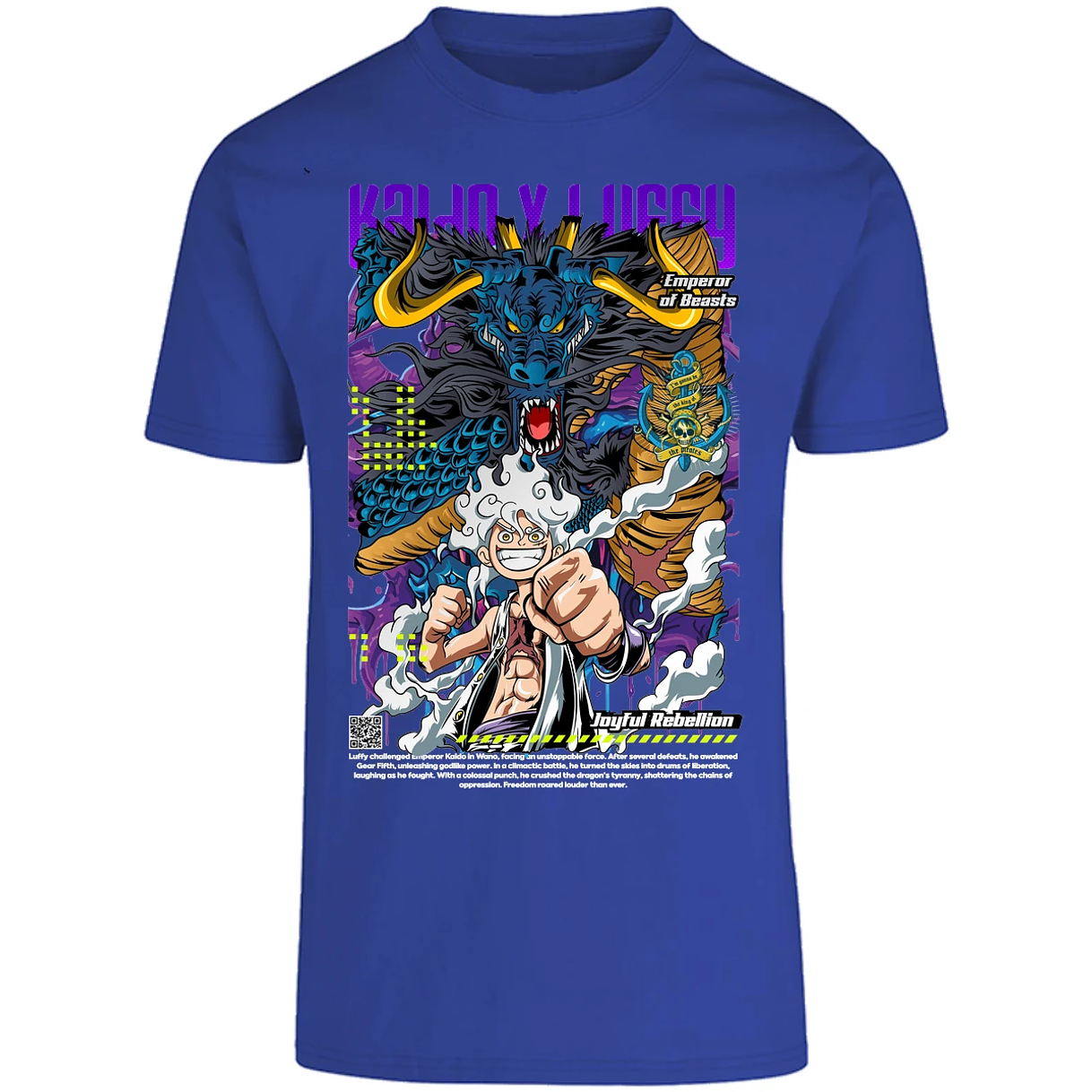 Playera One Piece Kaido Y Luffy para Adulto 18