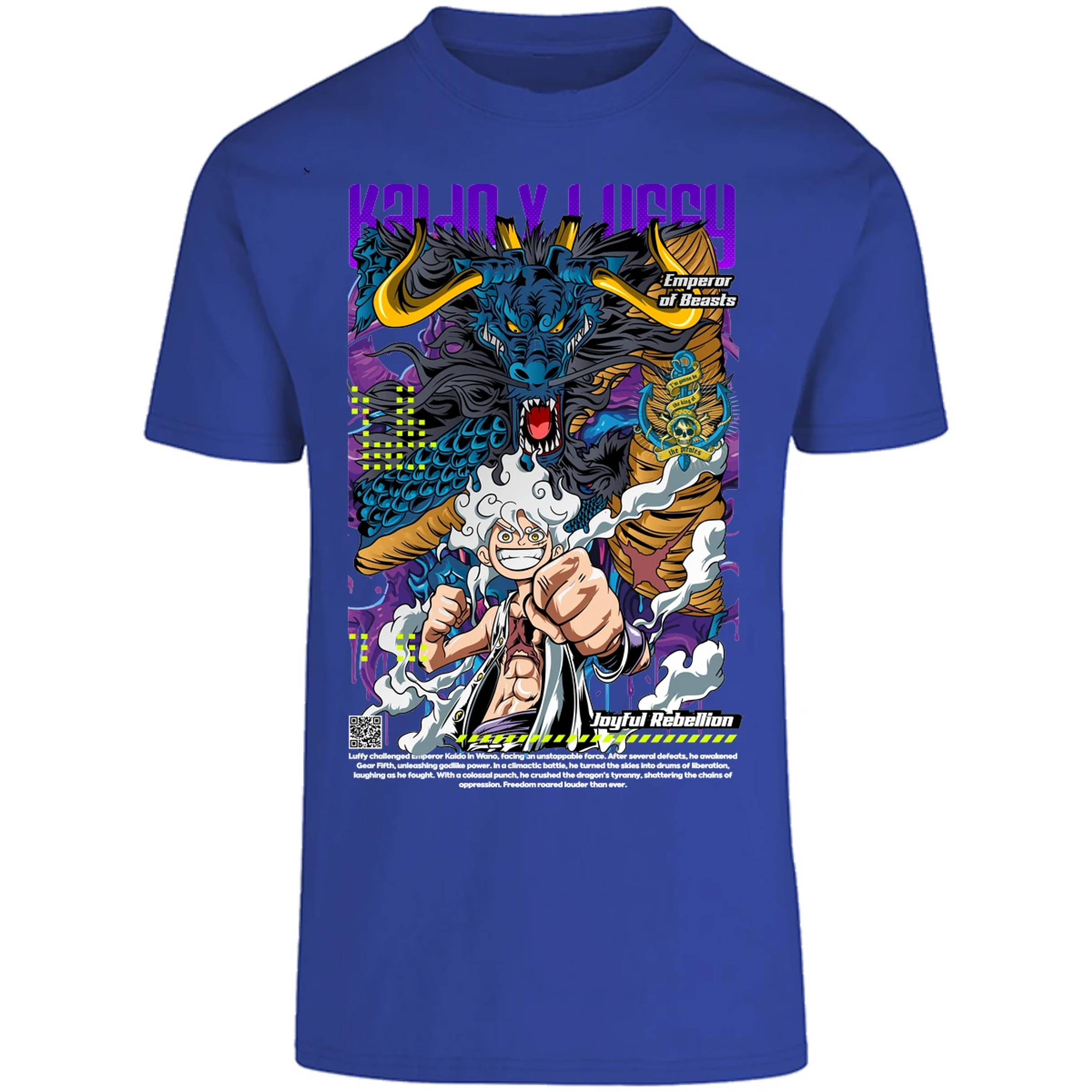 Playera One Piece Kaido Y Luffy para Adulto 18