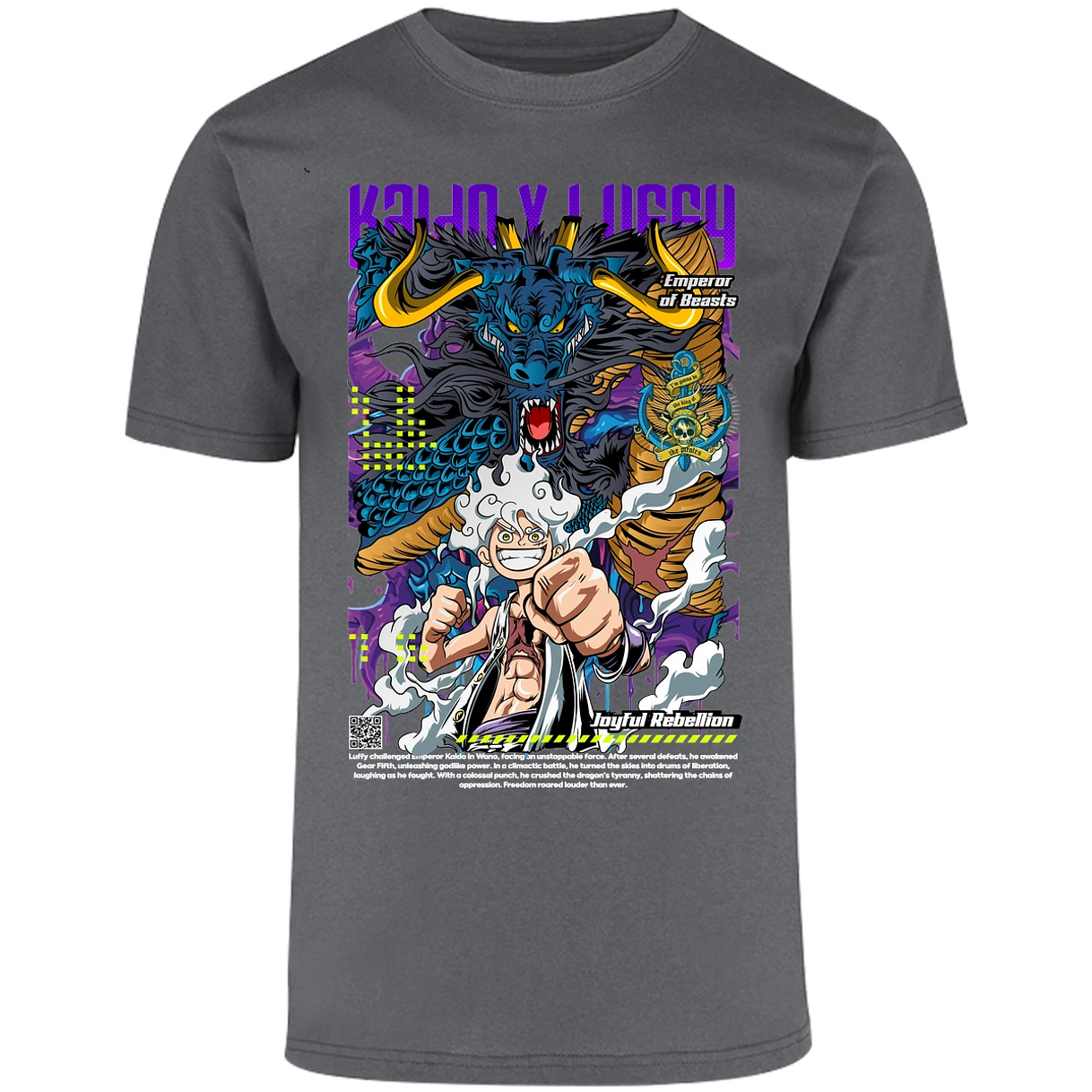 Playera One Piece Kaido Y Luffy para Adulto 11