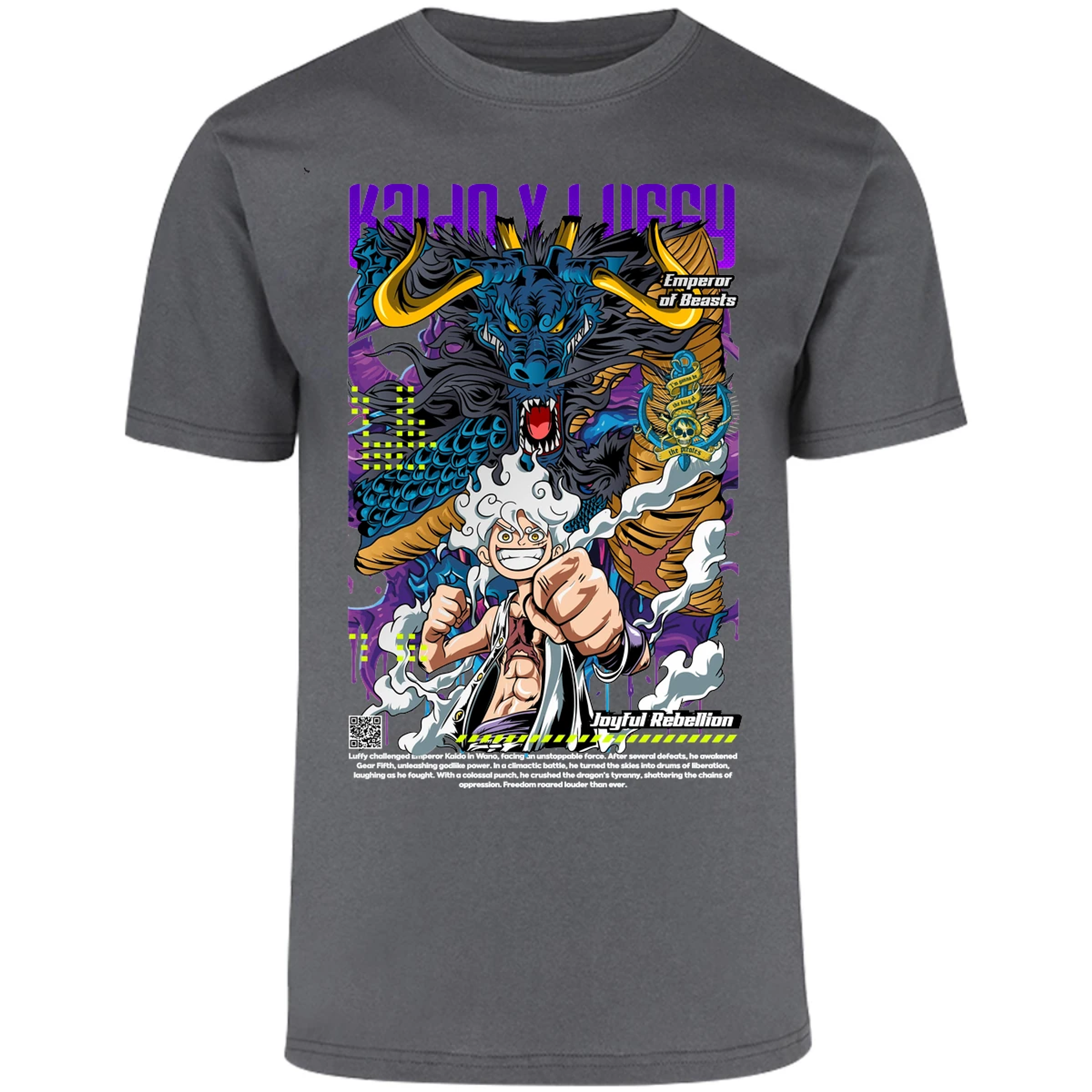 Playera One Piece Kaido Y Luffy para Adulto 11
