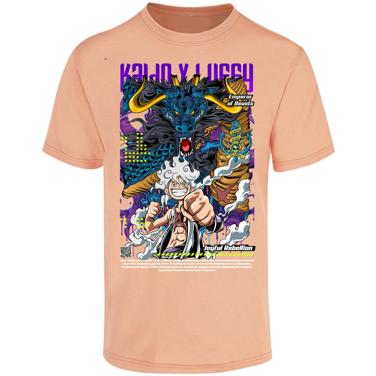 Playera One Piece Kaido Y Luffy para Adulto 8