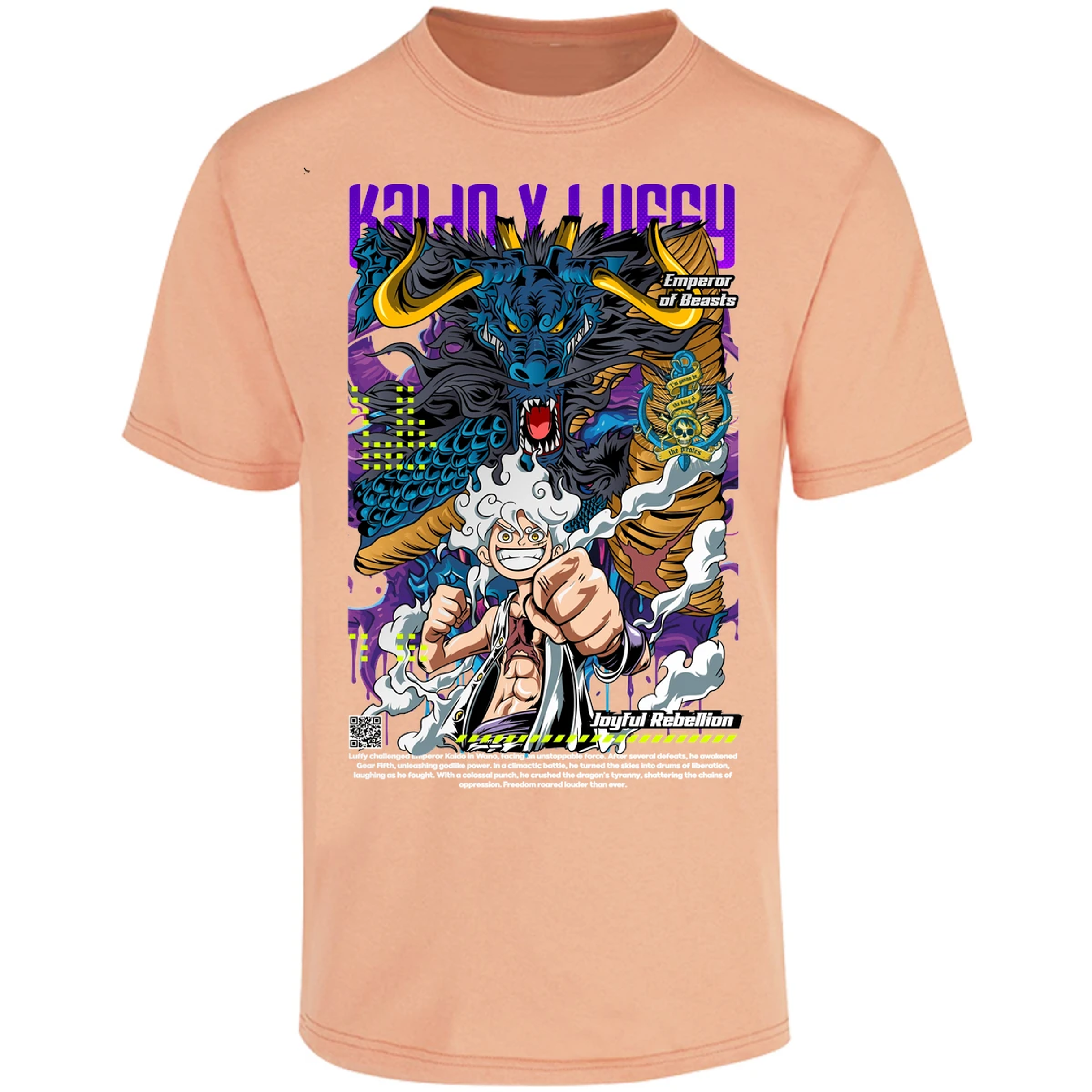 Playera One Piece Kaido Y Luffy para Adulto 8
