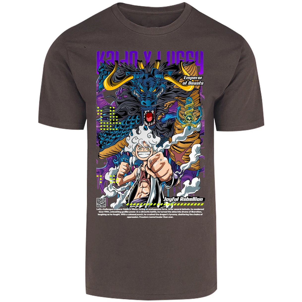 Playera One Piece Kaido Y Luffy para Adulto 26