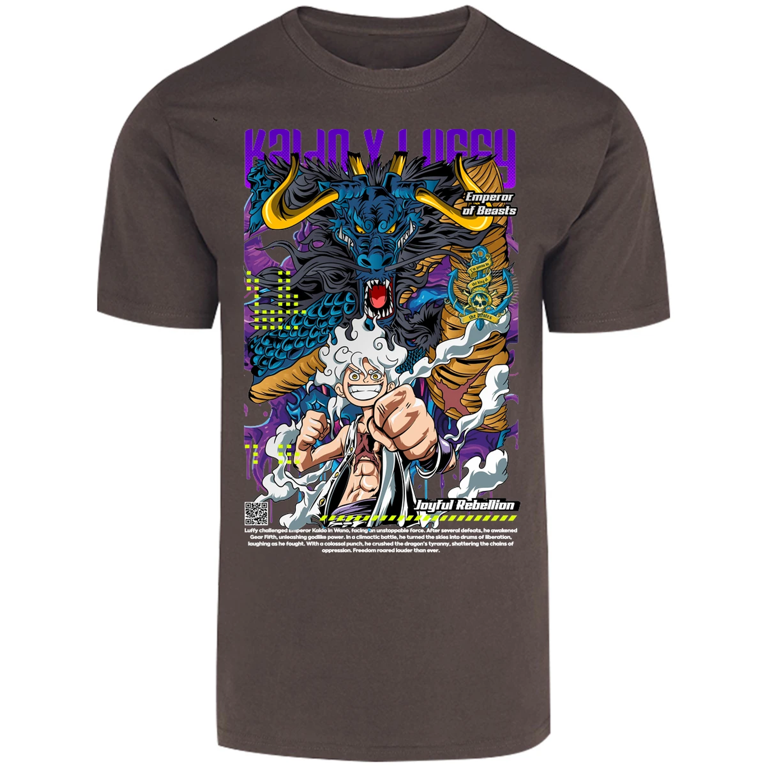 Playera One Piece Kaido Y Luffy para Adulto 26