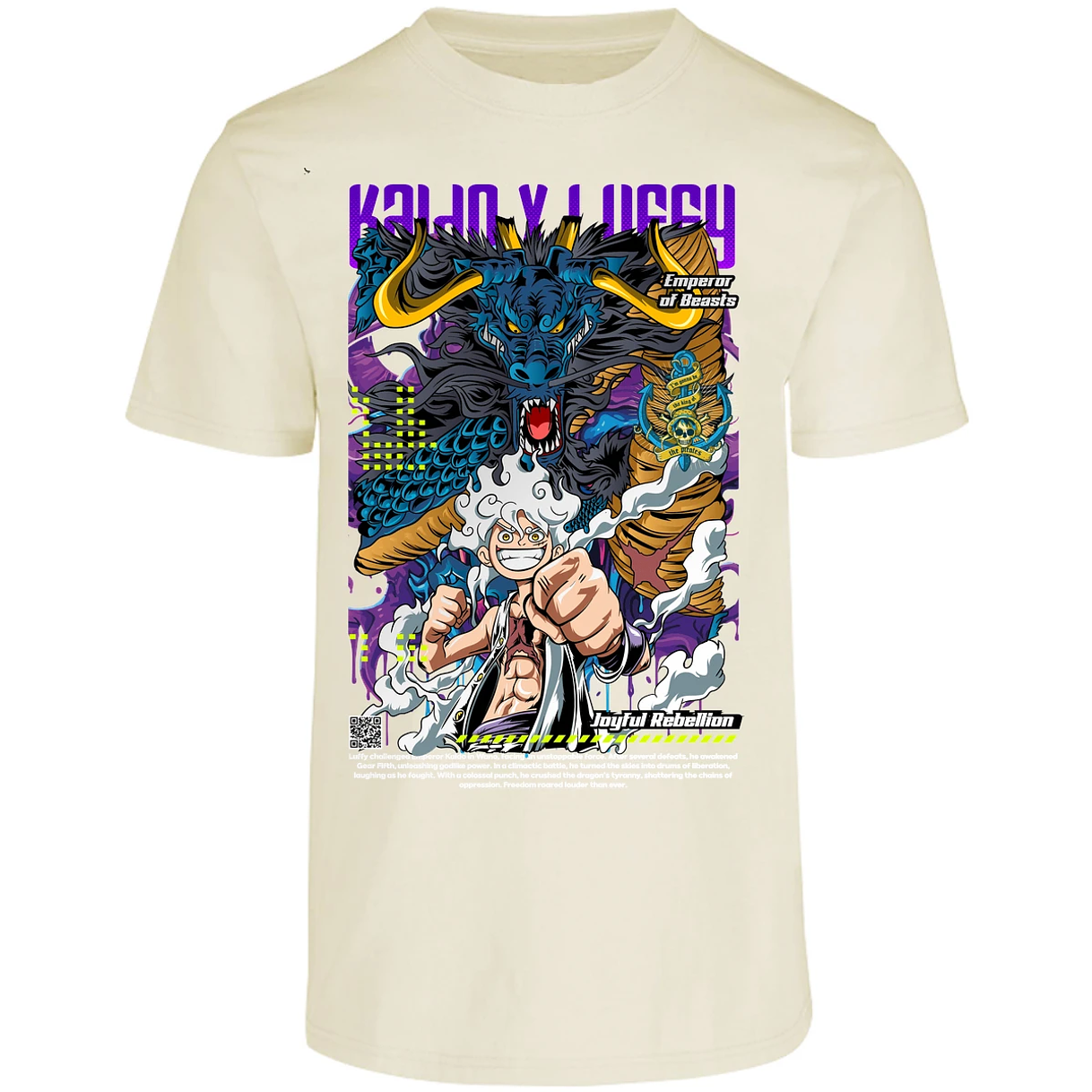 Playera One Piece Kaido Y Luffy para Adulto 9