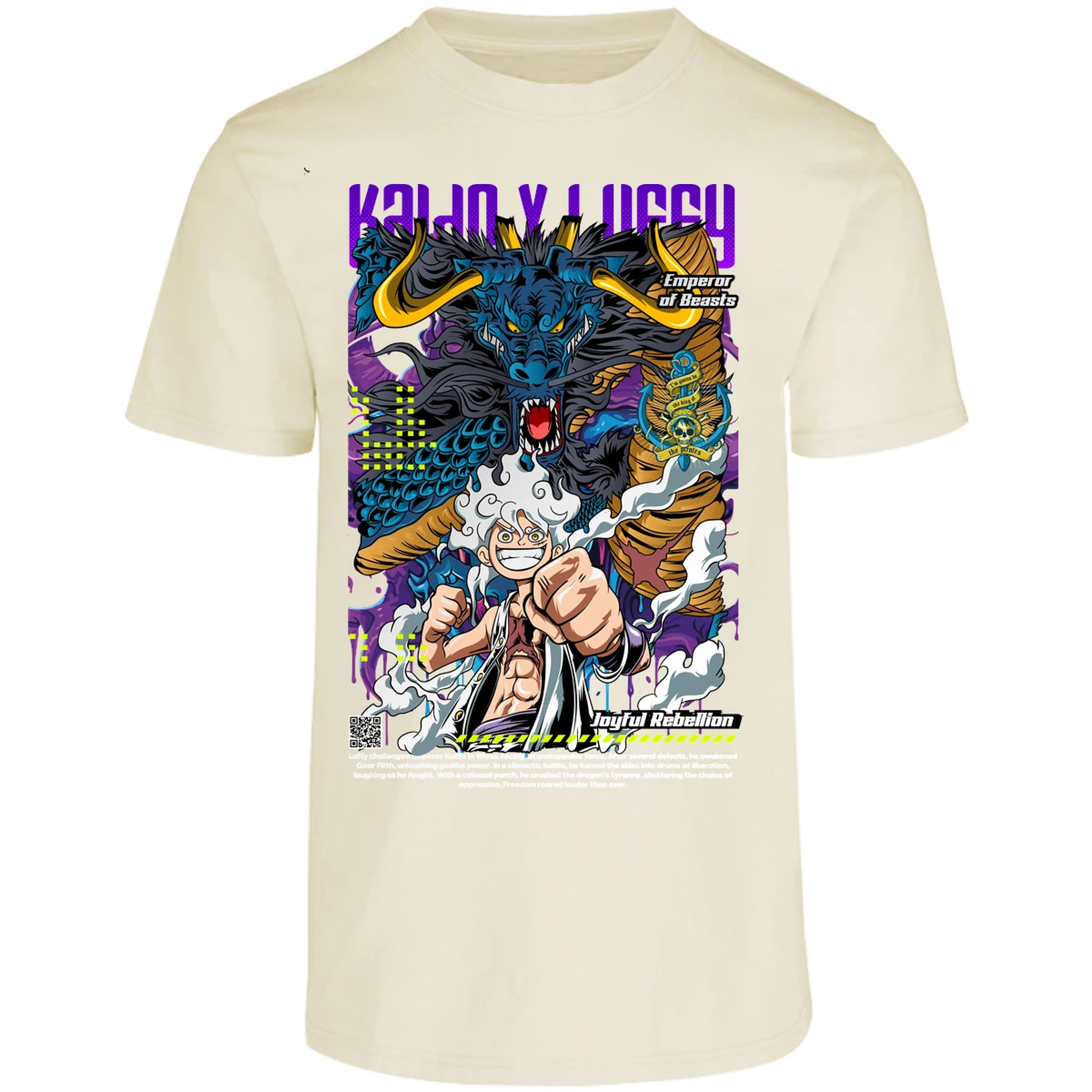 Playera One Piece Kaido Y Luffy para Adulto 9