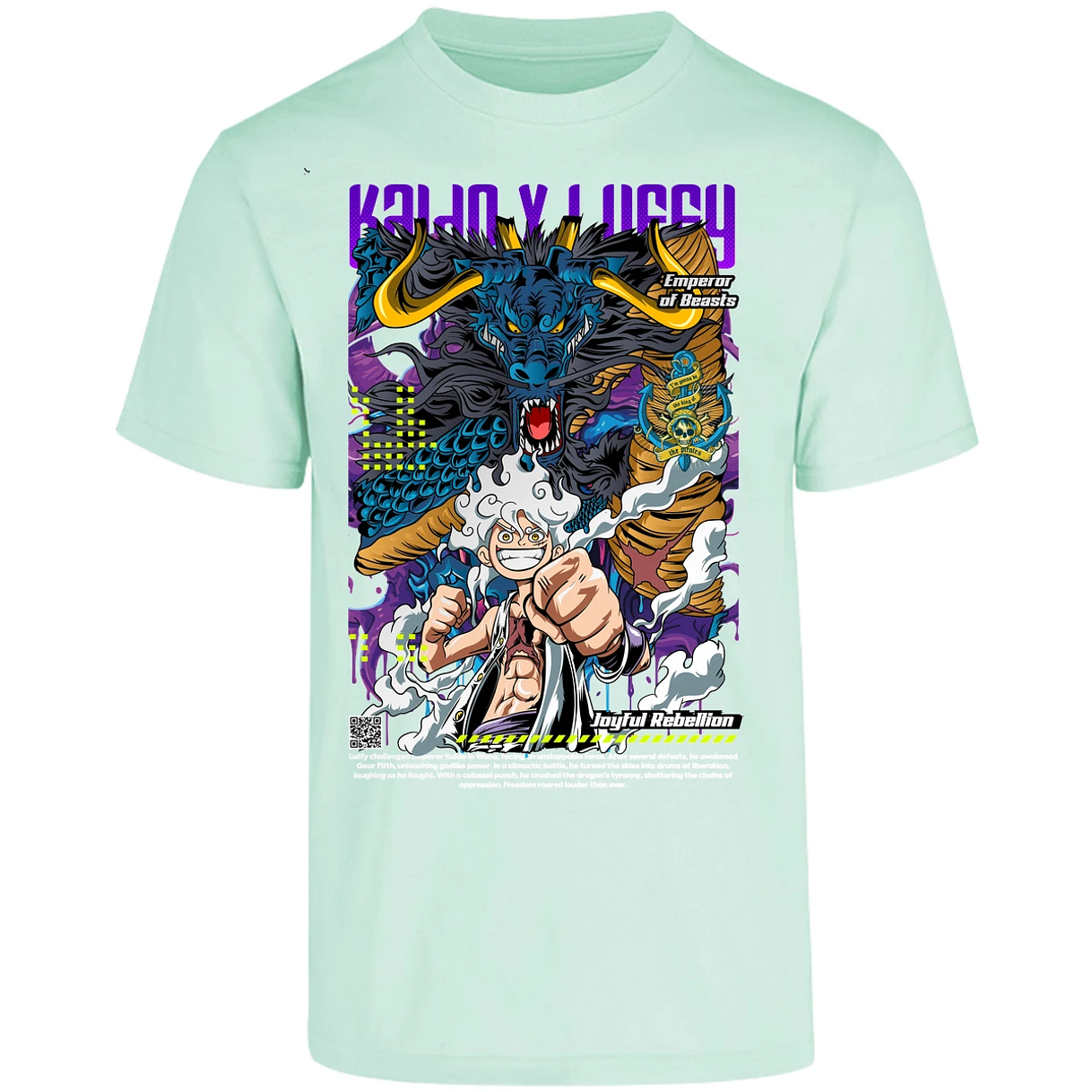 Playera One Piece Kaido Y Luffy para Adulto 15