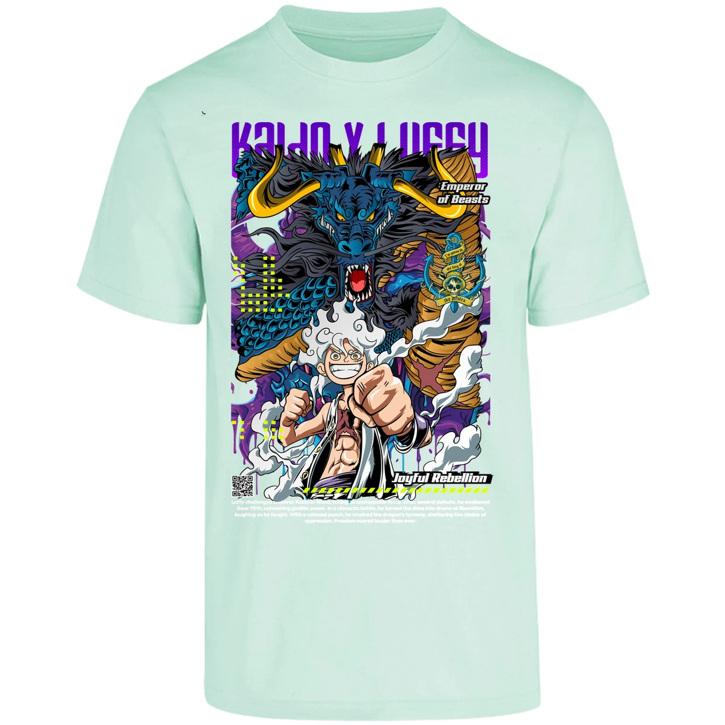 Playera One Piece Kaido Y Luffy para Adulto 15